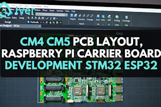 design cm4 cm5 pcb layout, raspberry pi carrier board development stm32 esp32