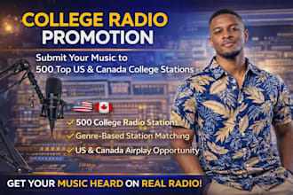 spin your music on 500 USA canada brazil college radio stations dj nightclub