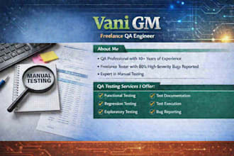 be your expert QA engineer for professional manual software testing