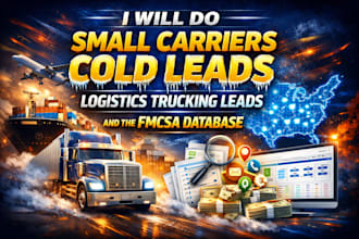 do small carriers cold leads, logistics trucking leads, and the fmcsa database