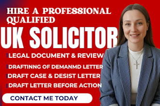 be uk solicitor, demand letter, cease and desist, agreement, business letter