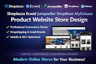 shoplazza ecwid jumpseller shopbase mydukaan product website store design