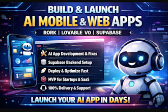 build fix deploy ai mobile apps with rork kimi lovable v0 supabase backend API