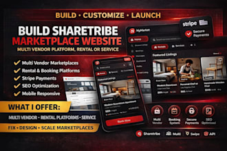 build sharetribe marketplace webador website silex multi vendor platform rental
