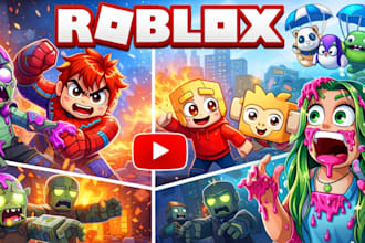 design roblox youtube thumbnail