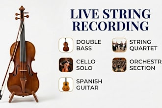 record live string section, violin, or cello for your song
