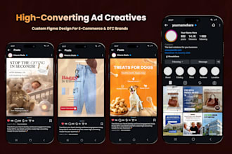 design high converting ad creatives for ecommerce in figma