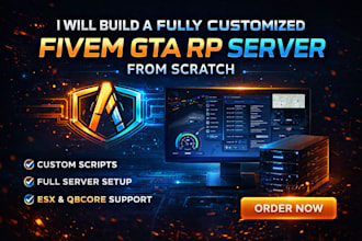 build a fully customized fivem gta rp server from scratch