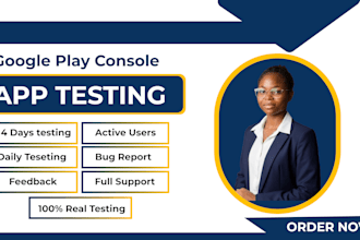 provide closed testing 12 testers 20 testers mobile app testing 12 testers