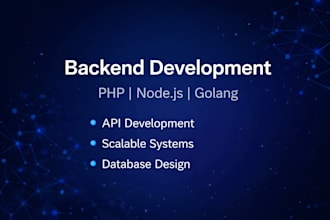 scalable web backend development in PHP node js golang