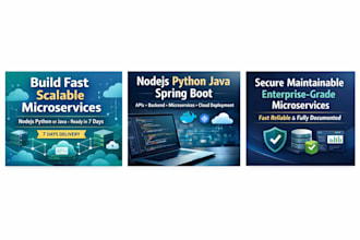 develop high performance microservices with nodejs or python