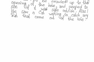 do custom handwritten art in english and bengali