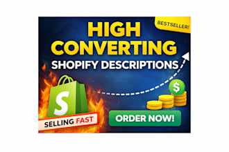write high converting shopify product descriptions