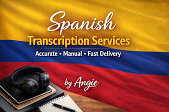 transcribe spanish audio or video accurately and manually