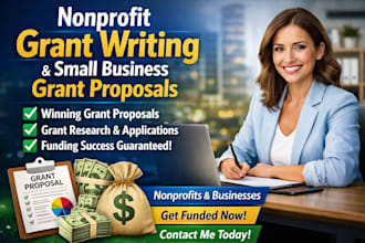 do nonprofit grant writing and small business grant proposals