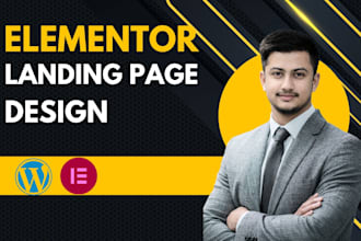 design converting landing page using elementor