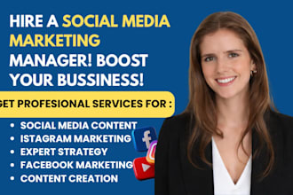 social media marketing manager social media content creator social media manager