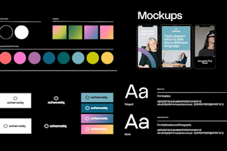 create a clean and professional brand board and brand kit