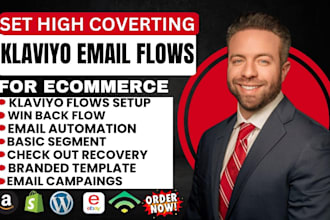 setup ecommerce email marketing flows in klaviyo