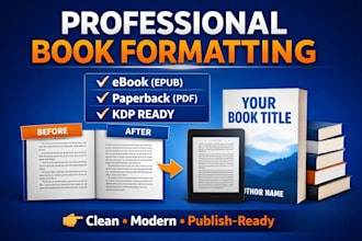 amazon KDP book publishing, amazon kdp book cover design, ebook formatting