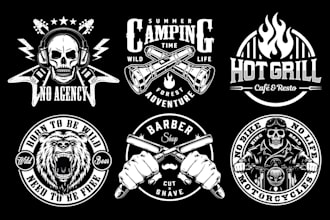 design luxury vintage retro hand drawn or badge sticker logo