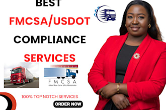 handle your fmcsa compliance usdot mc number and boc3 filing