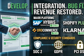 develop shopify orocommerce sap hybris commerce cloud integration bug fix klarna