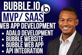 build bubble mvp, bubble web app, bubble saas on bubble io as bubble developer