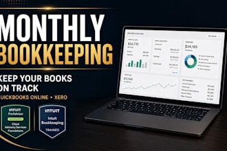 do monthly bookkeeping in quickbooks online