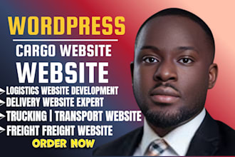design cargo website logistic trucking freight transport towing delivery website
