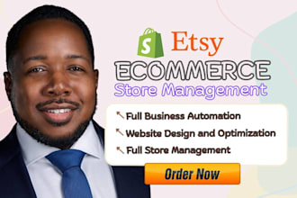 do ecommerce store management tiktok shop, etsy, shopify dropshipping automation