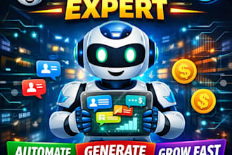 build telegram bot, ai chatbot, automation bot for marketing and lead generation