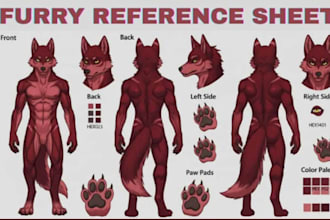 make vrchat avatar reference sheet, vtuber design, anime oc sheet, rigging ready