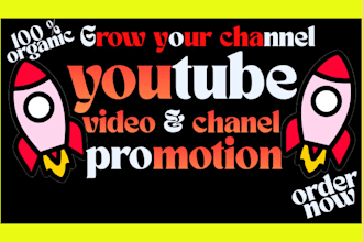 do organic youtube video promotion and channel growth