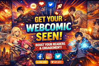 promote webtoon comics readership organically for your real fans