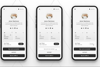 design a stunning custom link in bio landing page for instagram
