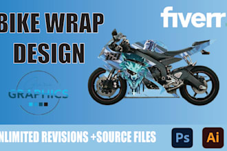 create custom  dirt bike, sport bike, and helmet wrap designs