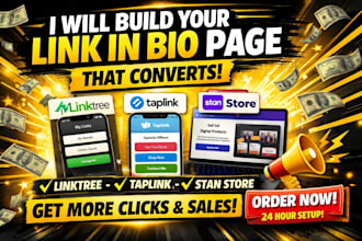 setup linktree, link in bio landing page, stanstore, linktree, taplink, beacons