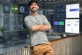 build a scalable full stack web application with API integration and mode