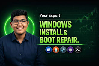 install windows or ubuntu, fix boot issues, and set up drivers on your PC