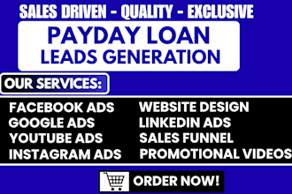 payday loan leads personal loan leads finance leads business leads facebook ads