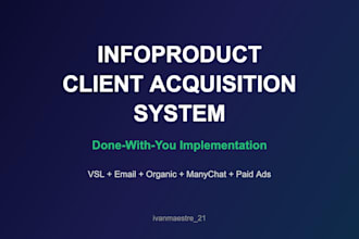 build your infoproduct sales system to get clients predictably
