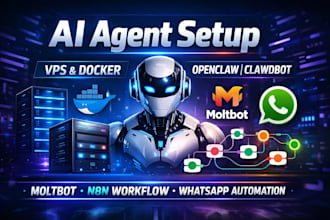 setup openclaw clawdbot moltbot ai agent vps docker n8n