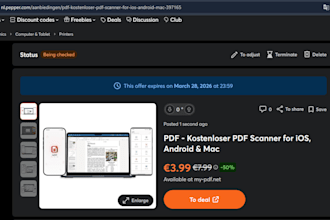 promote multiple deal on mydealz and more german websites