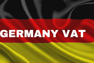 do german tax return, register vat number, file tax and bookkeeping