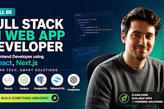 be full stack ai web app developer, frontend developer, ai saas app developer