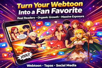 expand your webtoon webcomic to real active comic audience