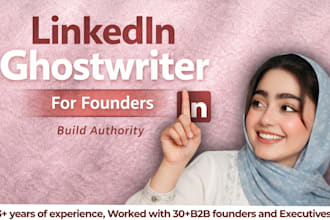 be your linkedin ghostwriter for founders and personal branding