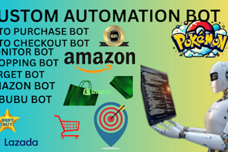 build fast auto purchase bot, auto checkout bot, monitor bot for shopify amazon