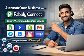 be your pabbly connect automation expert to setup workflows make zapier n8n
